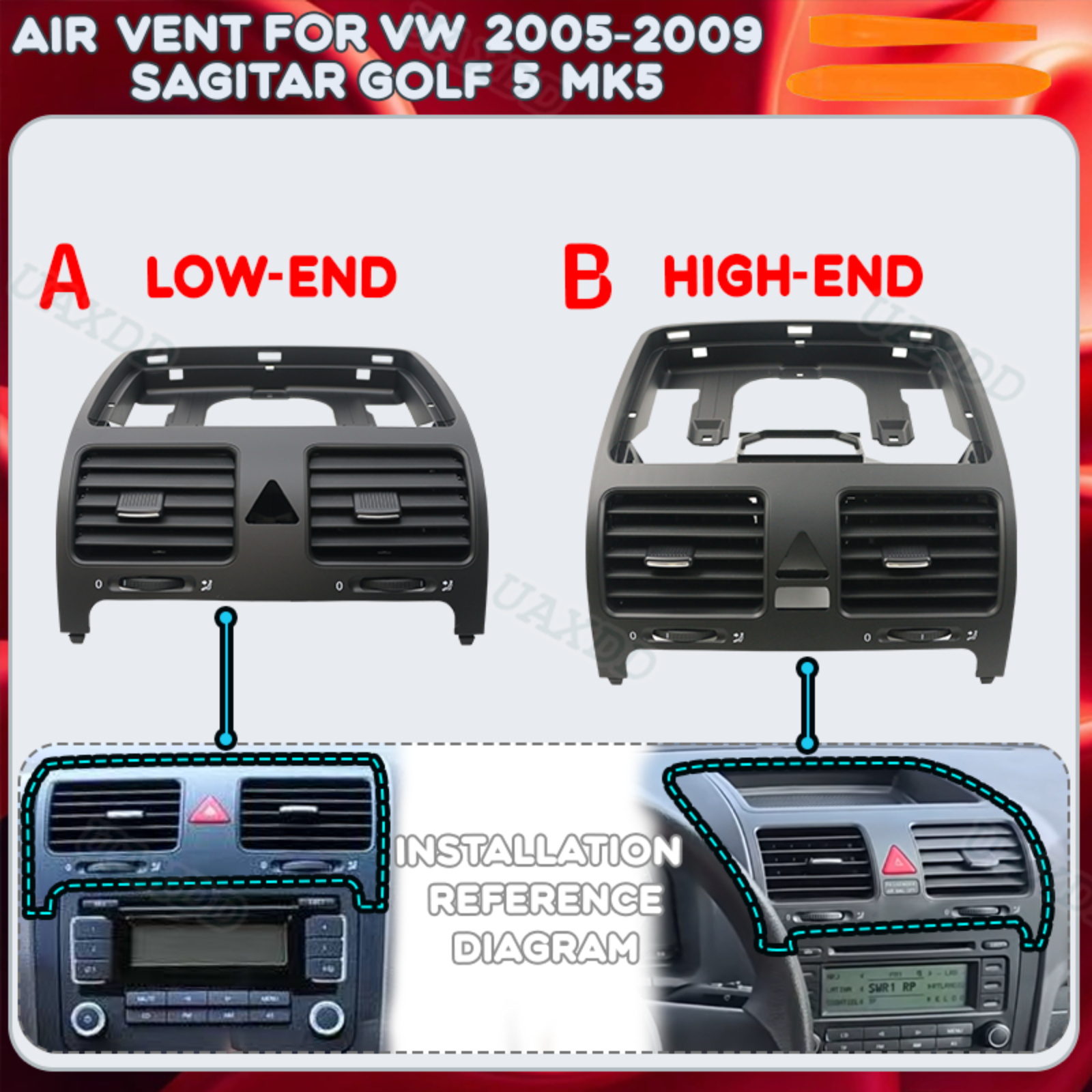 Golf Equipment Outlet - Automotive Grille Vent Outlet Kit Nozzle