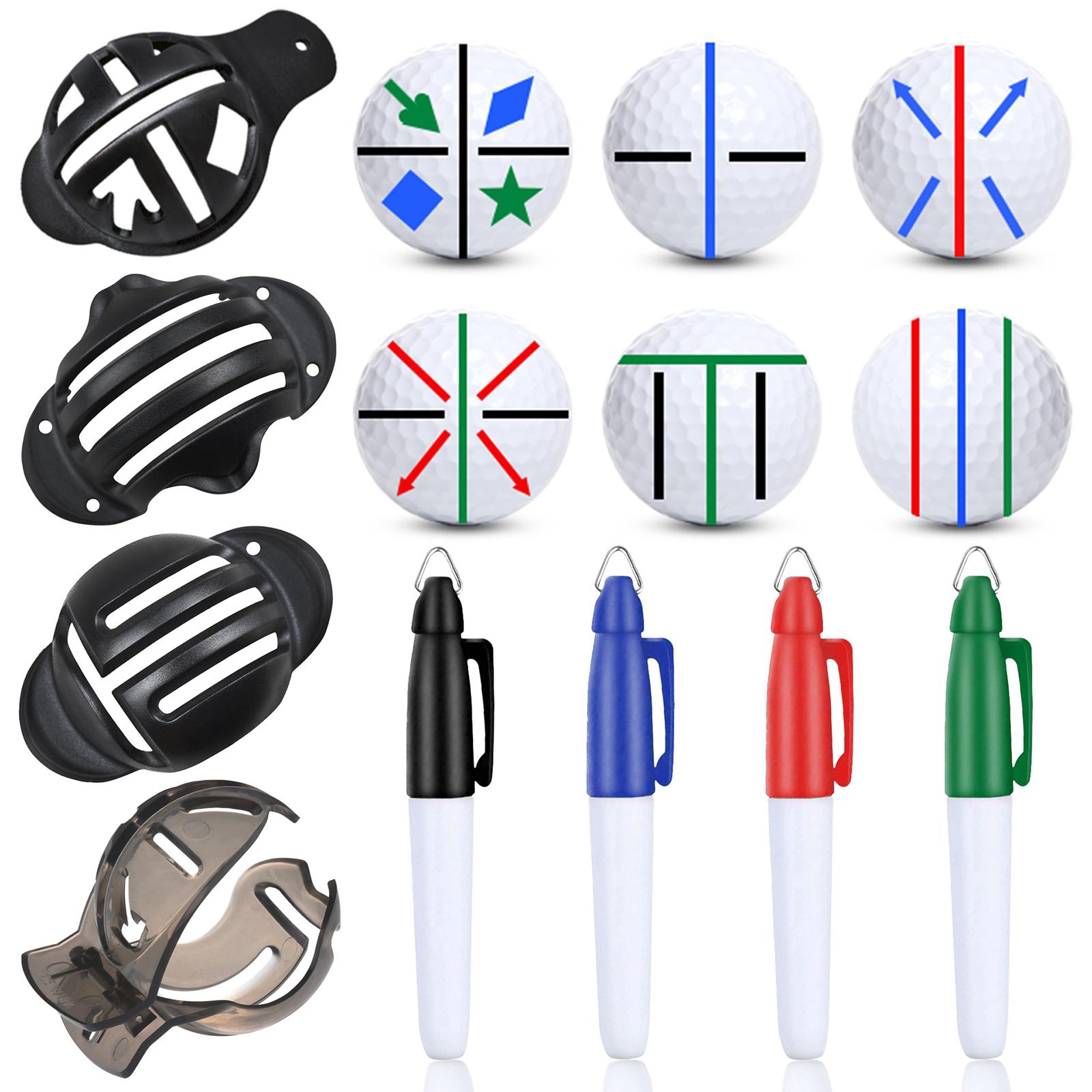 Ball Marker Set - Golf Ball Marking Stencil Kit Portable