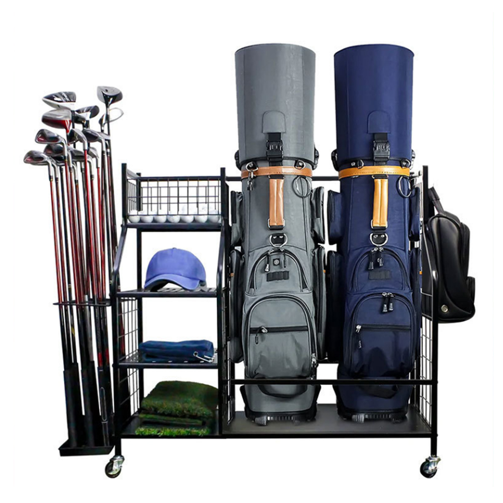 Golf Equipment Garage Storage - Golf Bag Storage Garage Organizer Rack