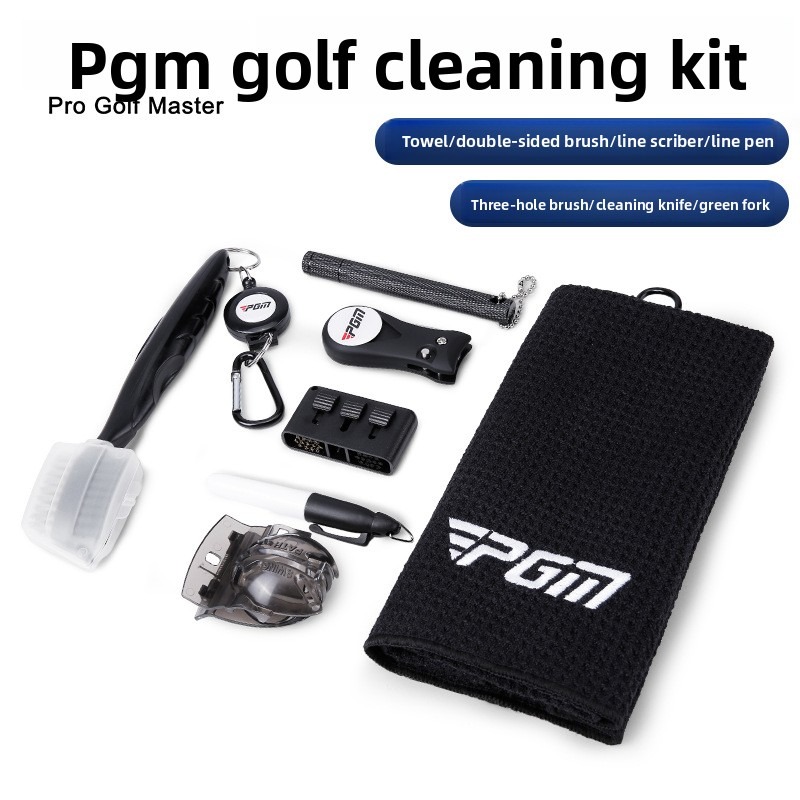 Ball Marker Set - PGM Golf Club Cleaning Kit Microfiber