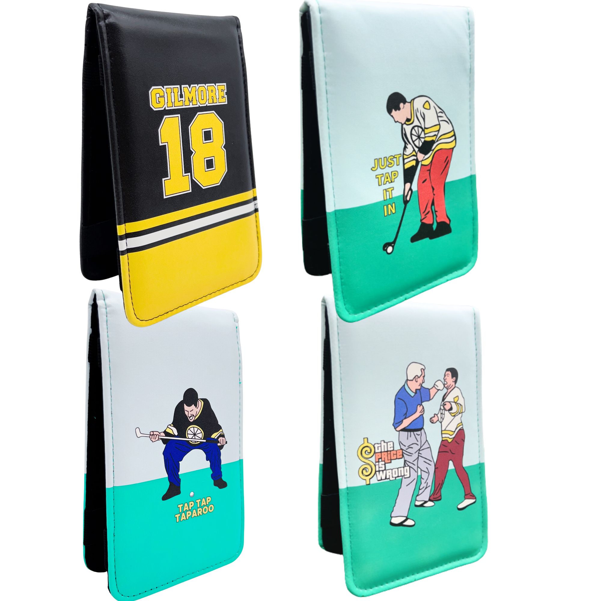 Ball Marker Set - Golf Scorecard Yardage Book Holder Cover