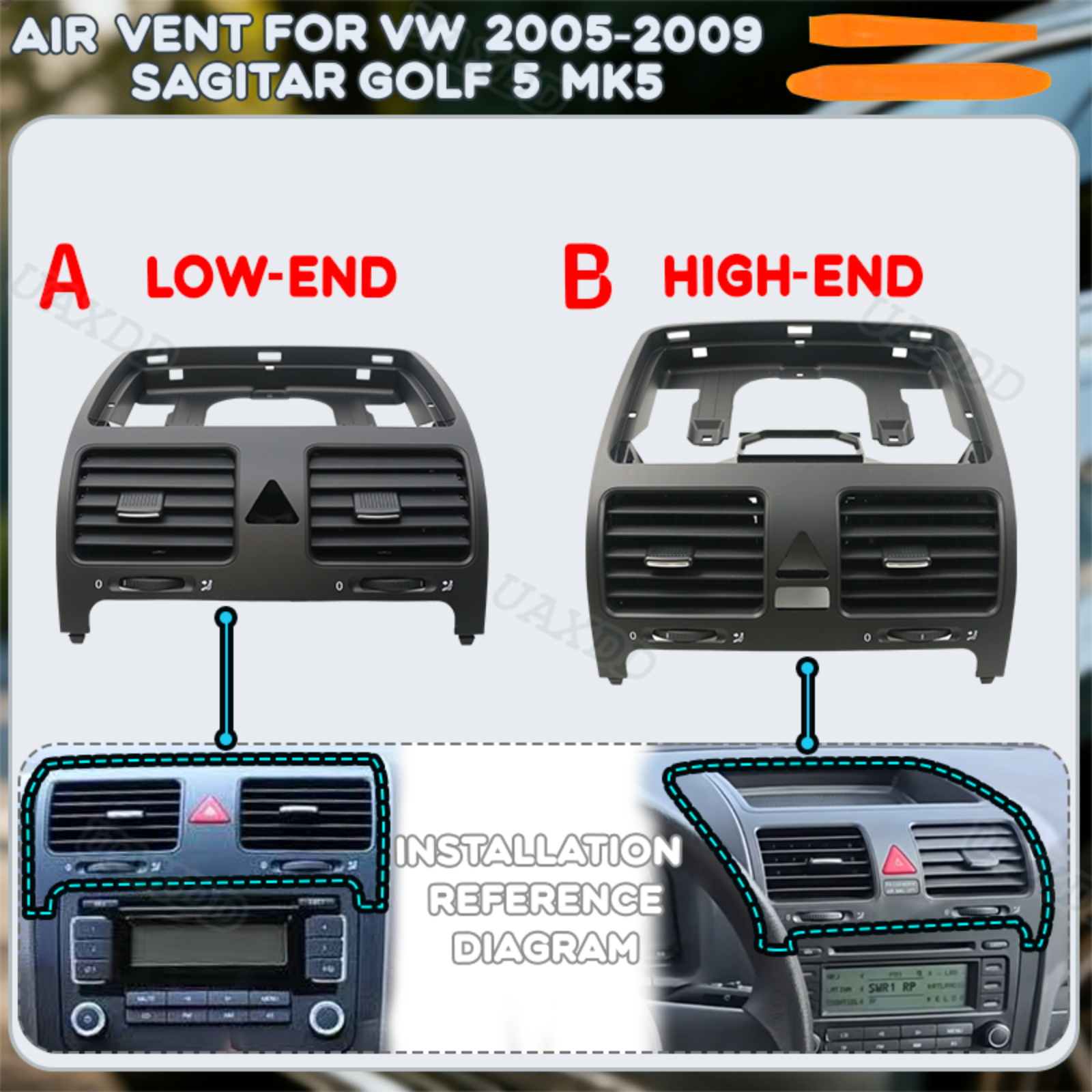 Golf Equipment Outlet - For VW 2005-2009 Sagitar Nozzle Ventilation