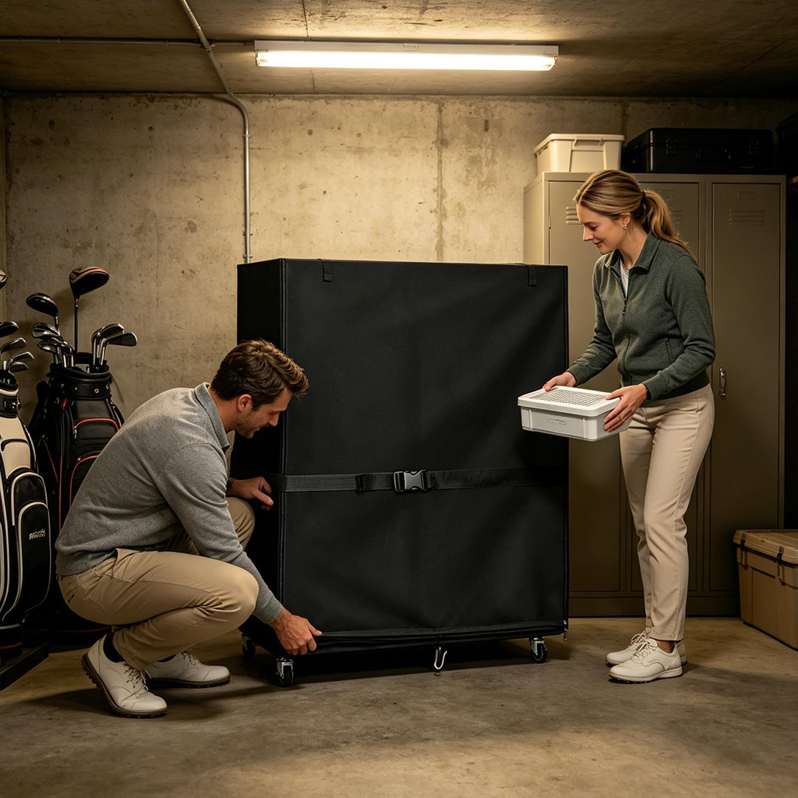 Golf Stand Bag Rain Cover Oxfo - Golf Equipment Garage Storage review and price