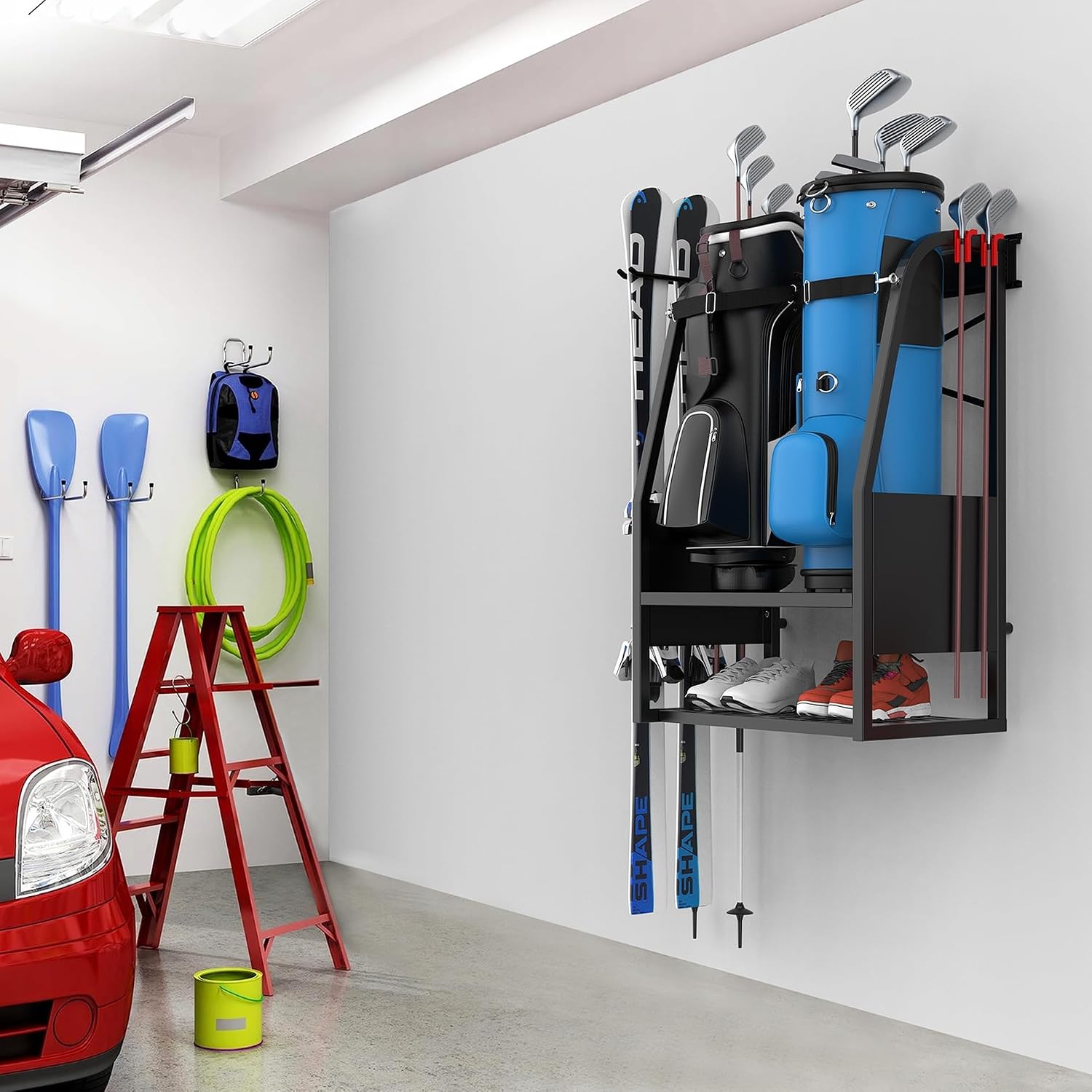 Wall Mounted Golf Bag Organize - Golf Equipment Garage Storage review and price