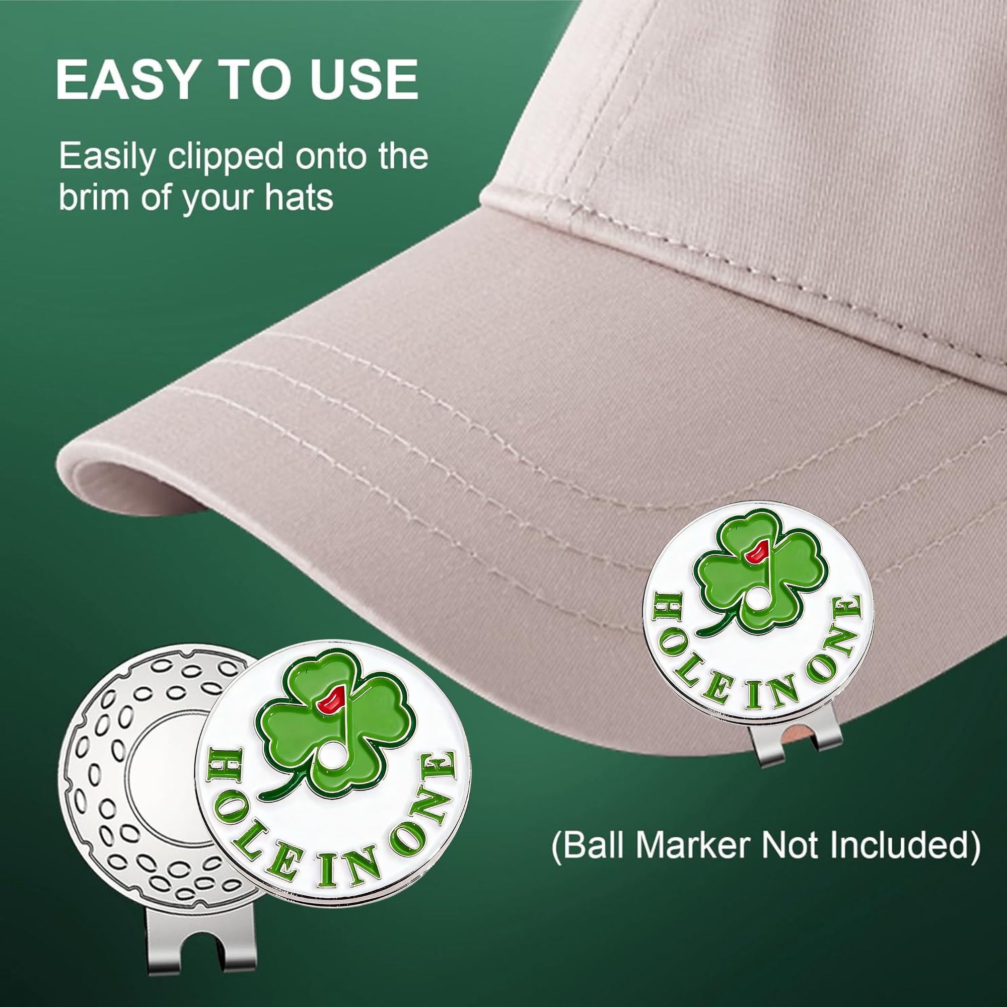 4-pack Golf Cap Clips - Zinc A - Ball Marker Set review and price