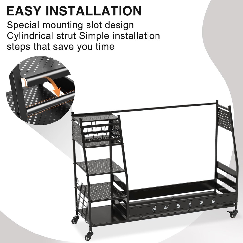 Golf Bag Storage Rack Stand Ho - Golf Equipment Garage Storage review and price