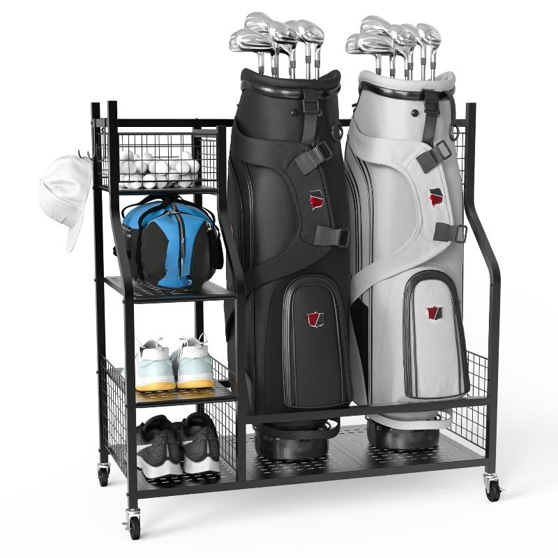 Golf Bag Storage Rack, Club Di - Golf Equipment Garage Storage review and price