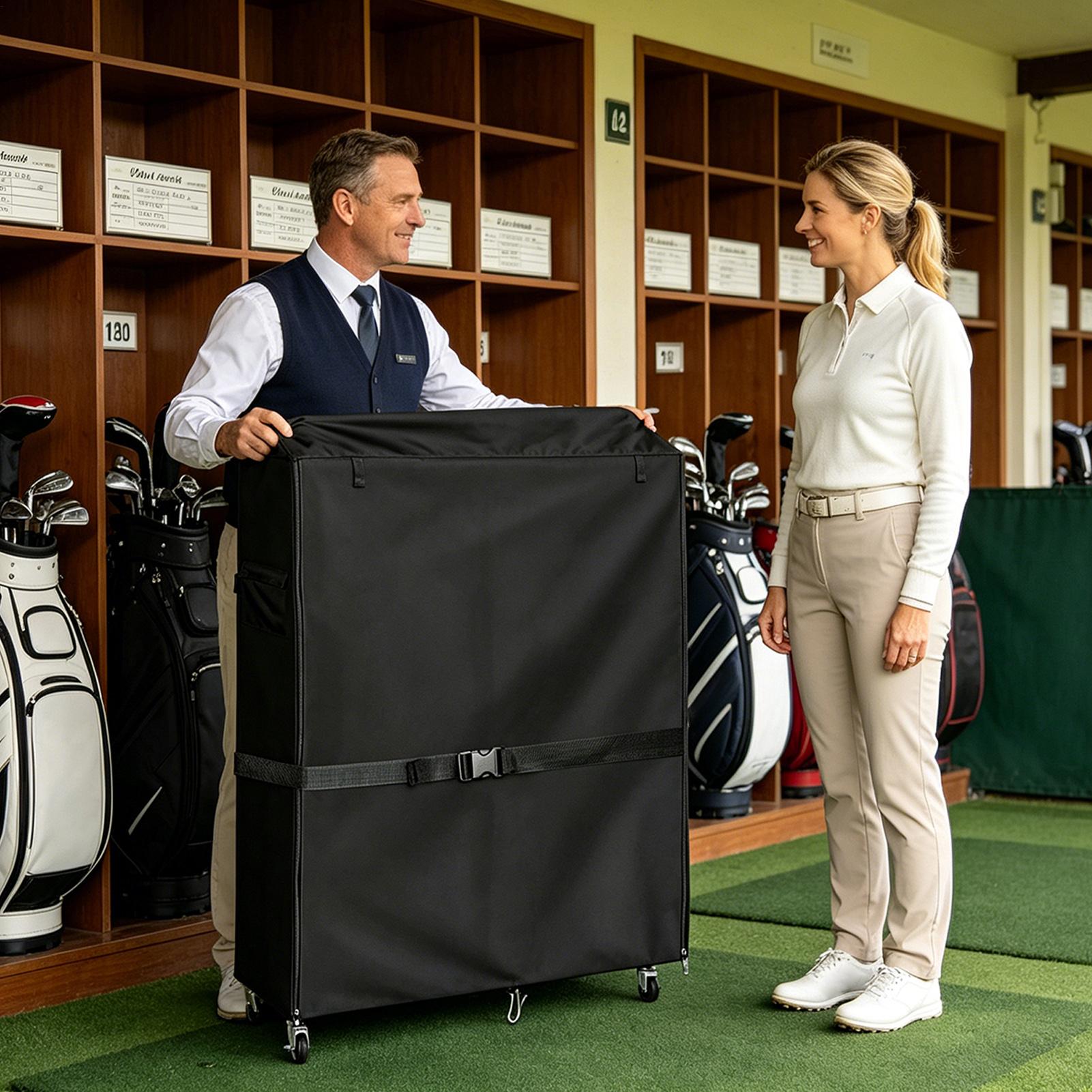 Golf Bag Storage Cover Oxford  - Golf Equipment Garage Storage review and price