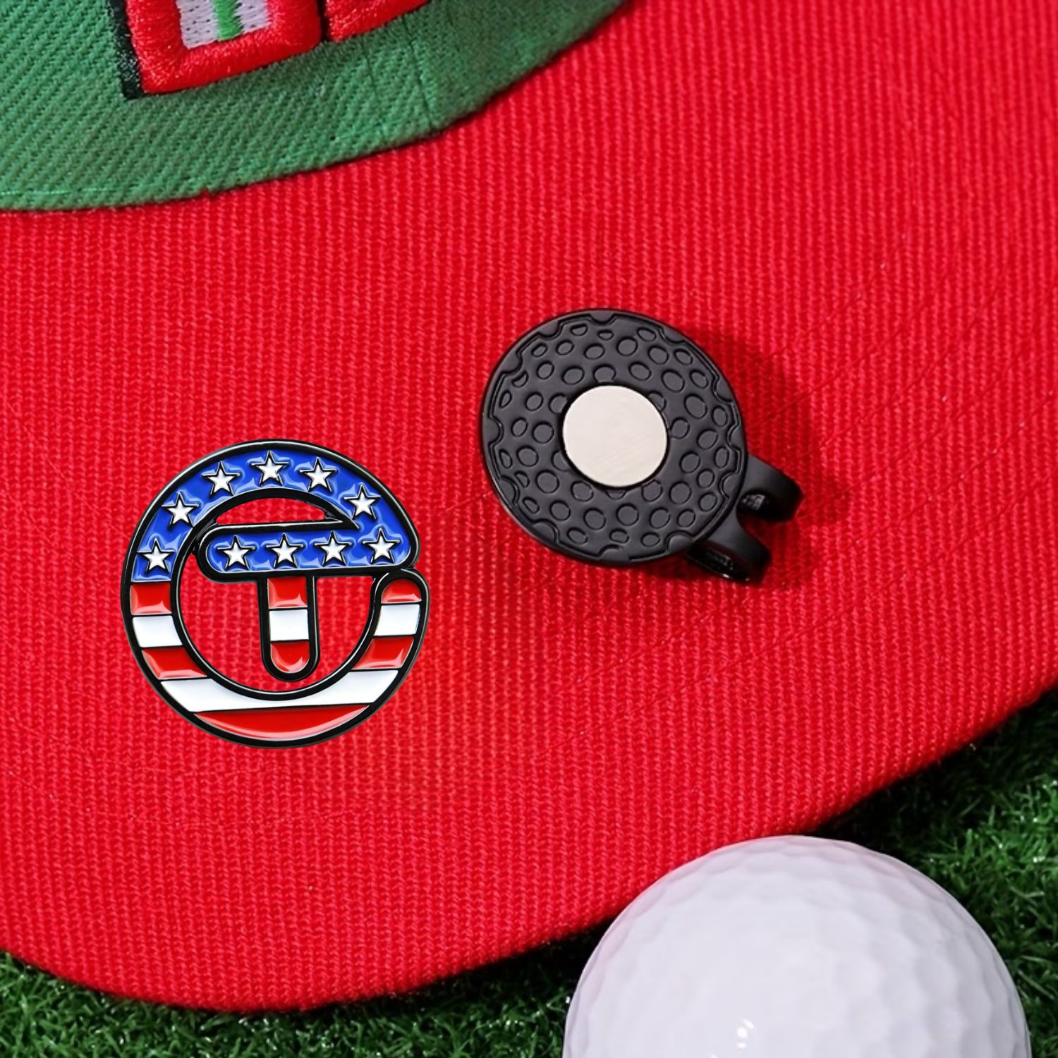 USA Themed Stars Stripes Golf  - Ball Marker Set review and price
