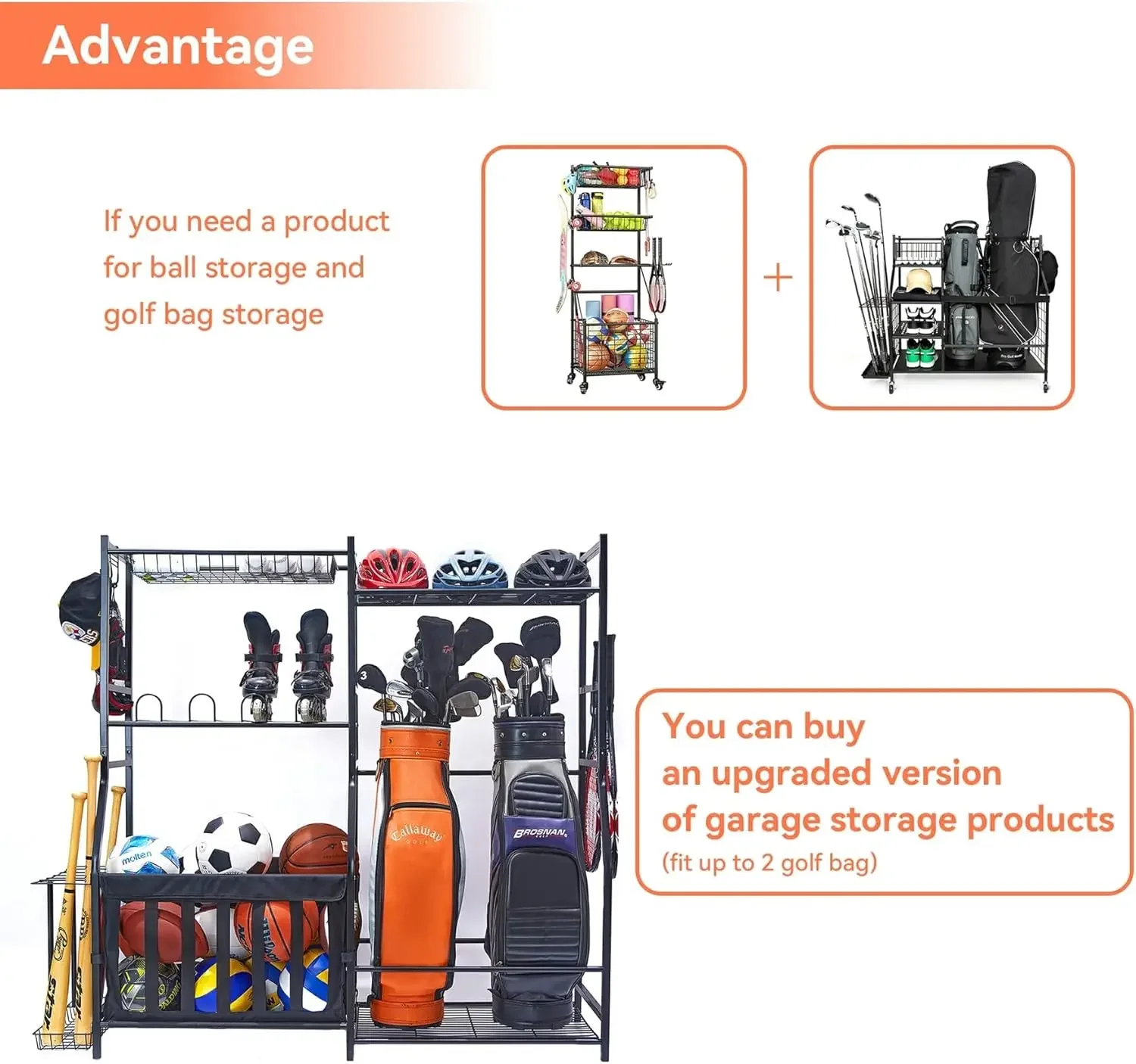 Garage Sports Equipment Organi - Golf Equipment Garage Storage review and price