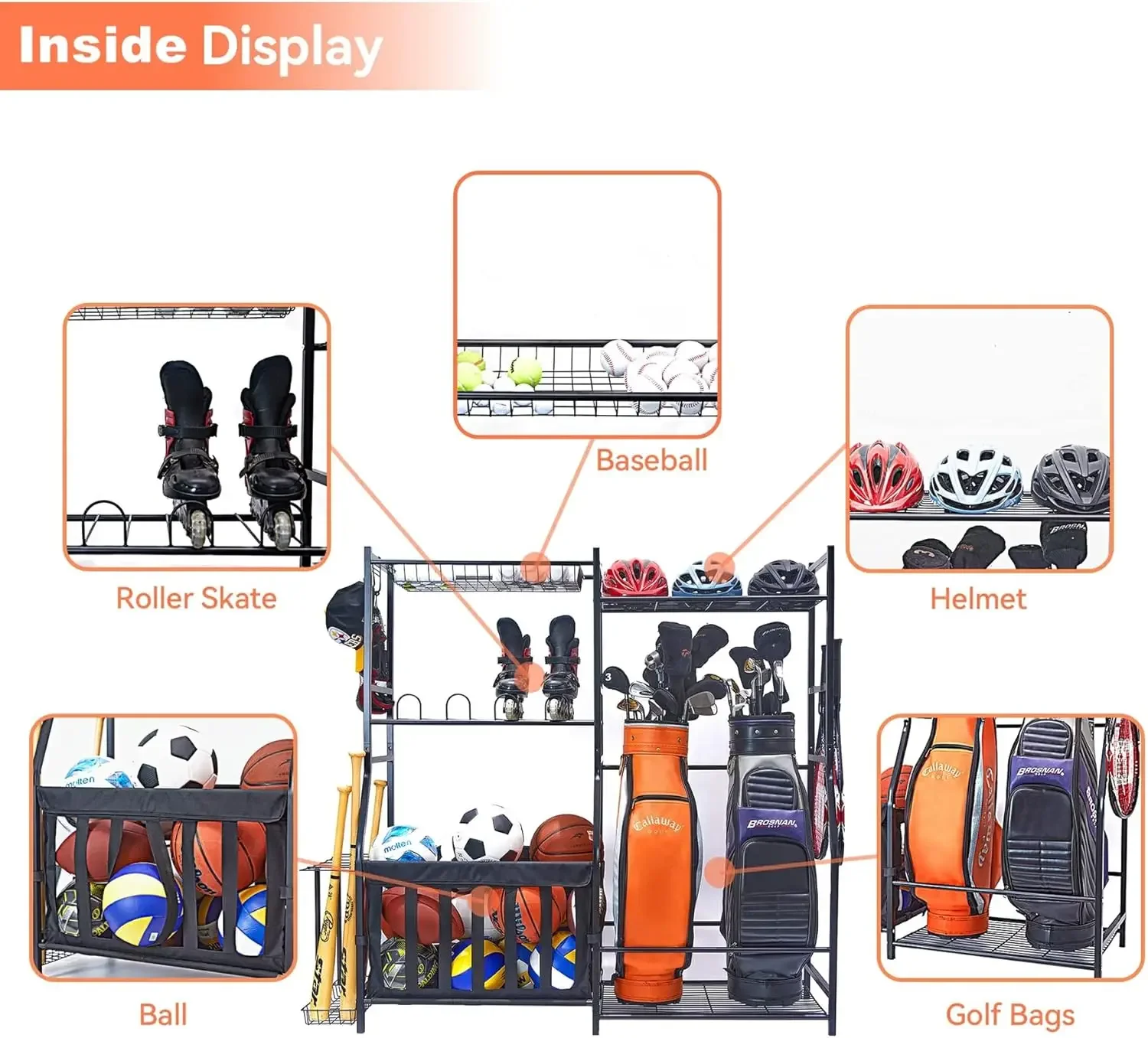 Garage Sports Equipment Organi - Golf Equipment Garage Storage review and price