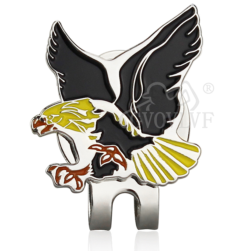 1pc Yellow Eagle Golf Hat Clip - Ball Marker Set review and price