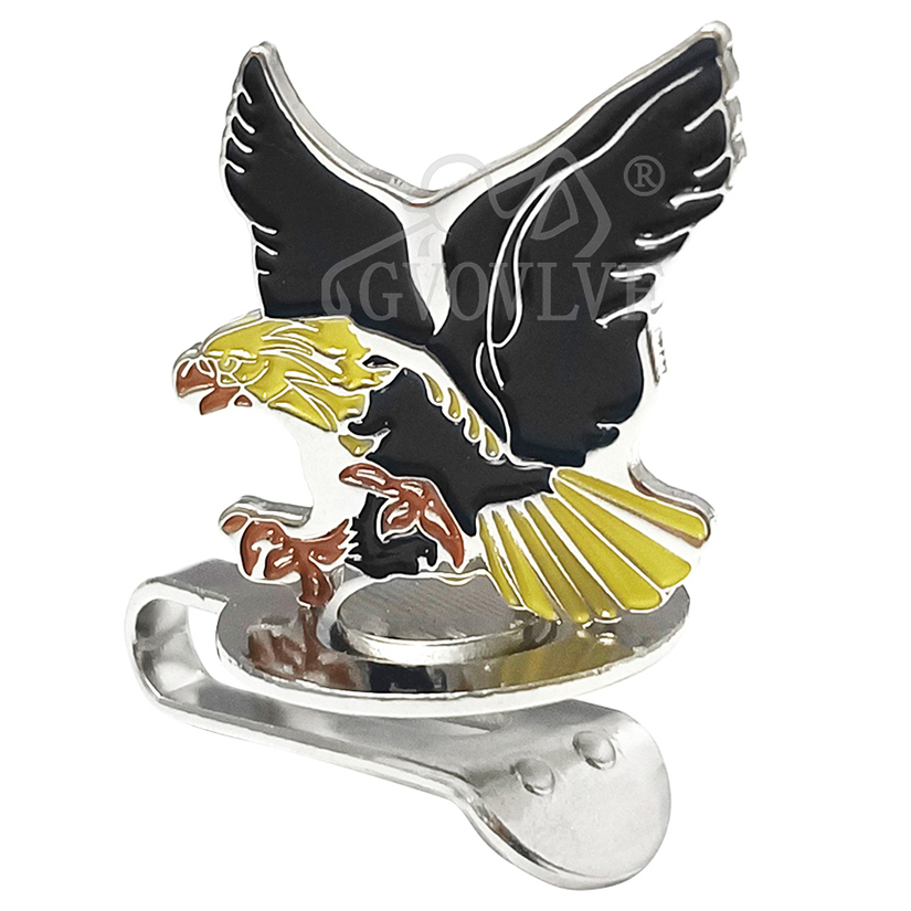 1pc Yellow Eagle Golf Hat Clip - Ball Marker Set review and price