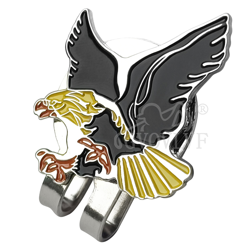 1pc Yellow Eagle Golf Hat Clip - Ball Marker Set review and price