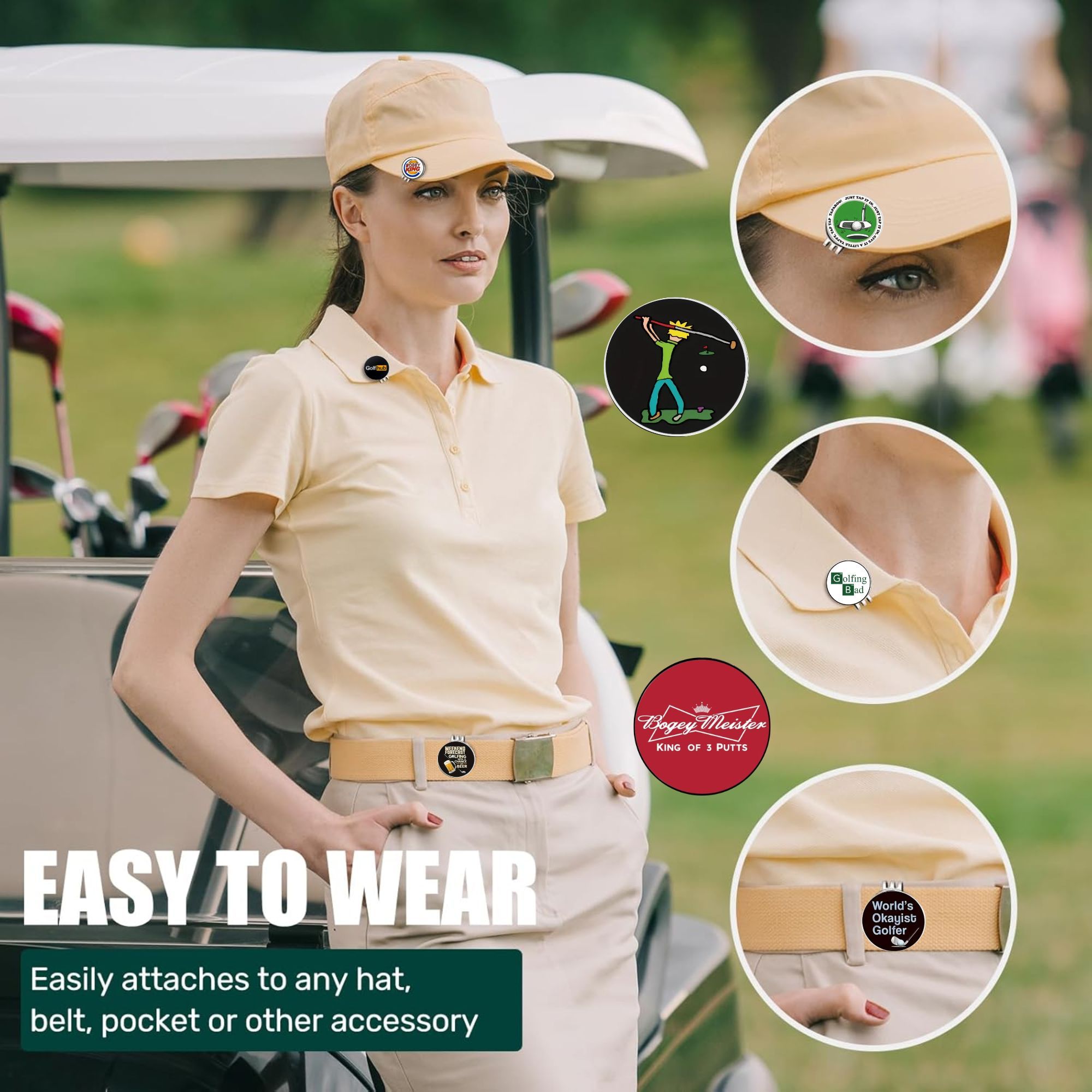 8 Counts Funny Happy Gilmore G - Ball Marker Set review and price