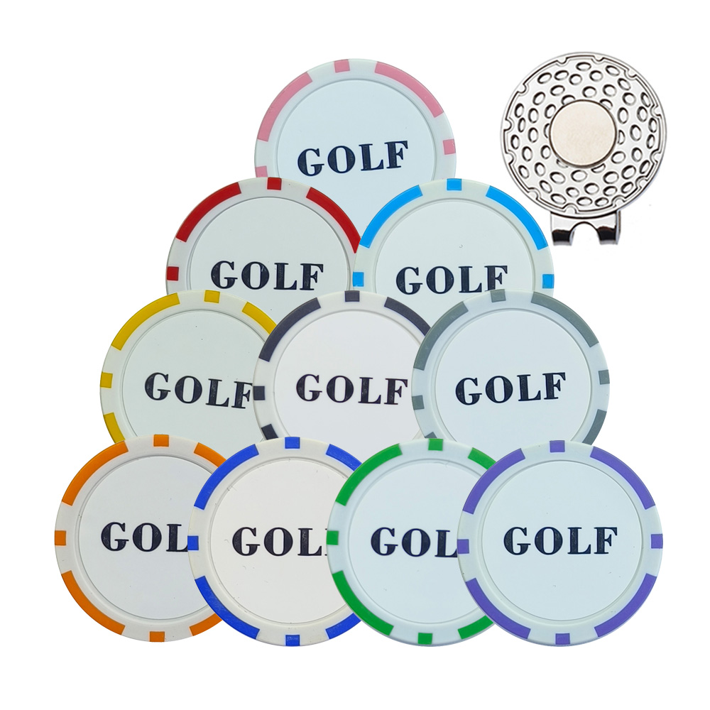 10Pcs Golf Ball Marker With Go - Ball Marker Set review and price
